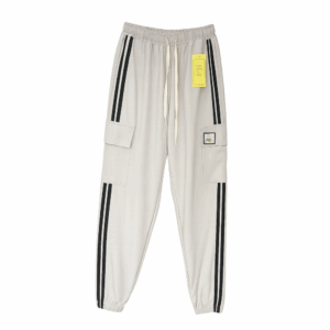 กางเกงวอร์ม สีขาวแถบดำ